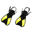thumbnail image 1 of jinwen Natation Formation Ouvert Talon Réglable Plongée Plongée Palmes pour les Enfants Jaune, 1 of 9