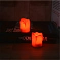 12 Pack Red Tea Light Candles,LED Tea lights,Flameless Votives
