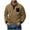Khaki, variant on BXINGOHAI Men's casual Crewneck Sweatshirt Thick Loose fit Soft Basic Pullover Sweatshirt Khaki,S