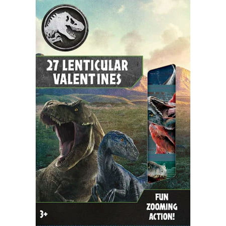 Jurassic World 27 Lenticular Valentines Cards