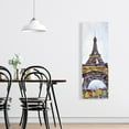 thumbnail image 2 of Abstract paint splash eiffel tower - 16"x48" canvas - Print on demand, 2 of 5