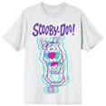 thumbnail image 7 of Scooby Doo Neon Character Crew Neck Short Sleeve Men's White T-shirt - 5XL, 7 of 7