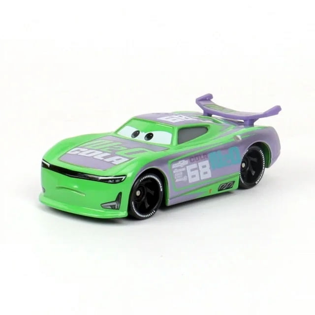 Juguetes de Disney Pixar Cars carreras Rayo McQueen Jackson Storm El Rey Mater 1:55 Modelo de coche de aleación de metal fundido a presión Regalo para niños