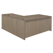 Regency Legacy 60 x 65 in. L Desk with Double Full Pedestal Drawer Unit- Noble Oak