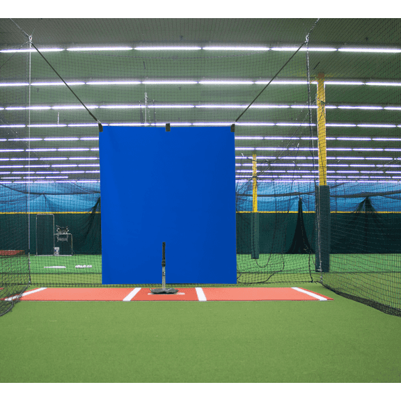 5' x 6' Vinyl Heavy Duty Baseball Batting Cage Backstop (BLUE) - Professional Hitting Facility BACKSTOPS - Since 2004 (GBCC)