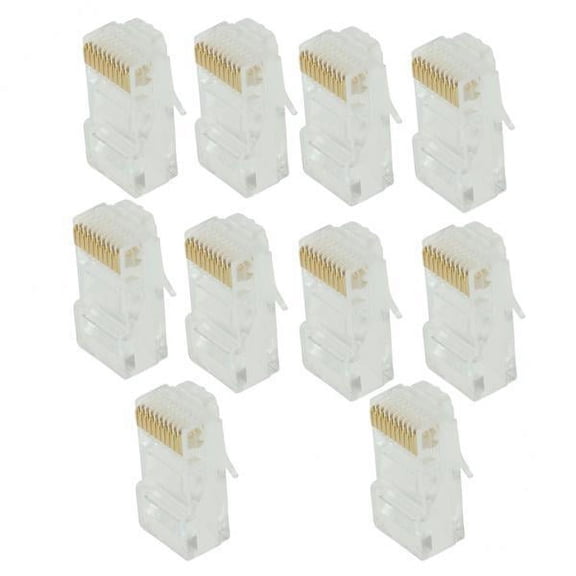 2X 10x RJ50 Wall End Plug  Network Module 10P10C