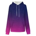 thumbnail image 3 of Hoodies for Womens Fashion Tie Dye Gradient Oversized Sweatshirt Plus Size Loose Fit Cute Hooded Jacket Outwears Drawstring Fall Pullover Tops with Pocket, 3 of 5