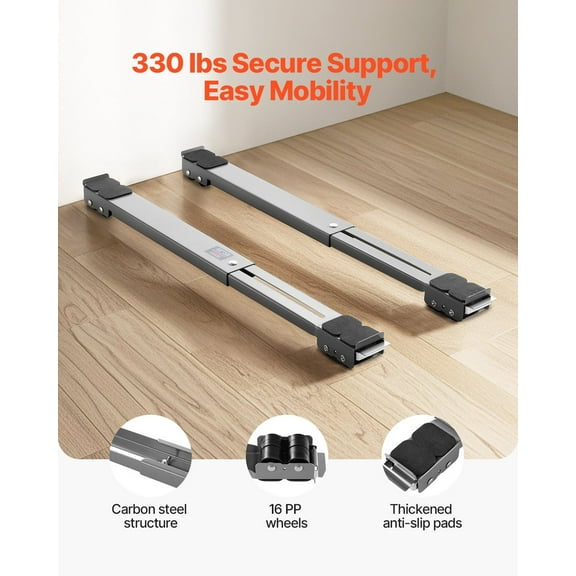 Multi-Purpose Furniture Roller Dolly, 330 Lbs Weight Capacity - Folding Design for Easy Storage