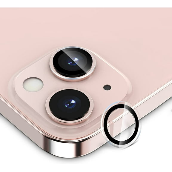 Designed for iPhone 13 / iPhone 13 Mini Camera Lens Protector, Keep Orignal Lens Design, HD Tempered Glass   Black Night Circle, 9H Scratch Resistance Cover for 13/Mini 5G 2021
