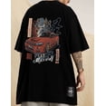 thumbnail image 4 of Niepce Inc Japanese Streetwear Summer Car Graphic Top Kanji Printed Men Tee Shirt, 4 of 5