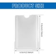 thumbnail image 2 of 10pcs Bank Card Protector Credit Card Protector Sleeves RFID Blocking Card RFID Card Holder Credit Card Holder for Women Men(Silver), 2 of 5