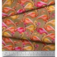 thumbnail image 3 of Soimoi Cotton Voile Fabric Flamingo Bird Decor Fabric Printed Yard 42 Inch Wide, 3 of 3