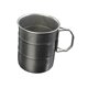 thumbnail image 1 of Taza de camping de acero inoxidable con asa para fotos, taza de café, taza para beber cerveza Mango plegable de 500 ml., 1 of 9