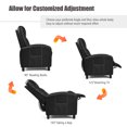 thumbnail image 3 of Costway Massage Fauteuil Inclinable en Cuir Canapé Simple Home Cinéma Sièges avec Contrôle à Distance, 3 of 10