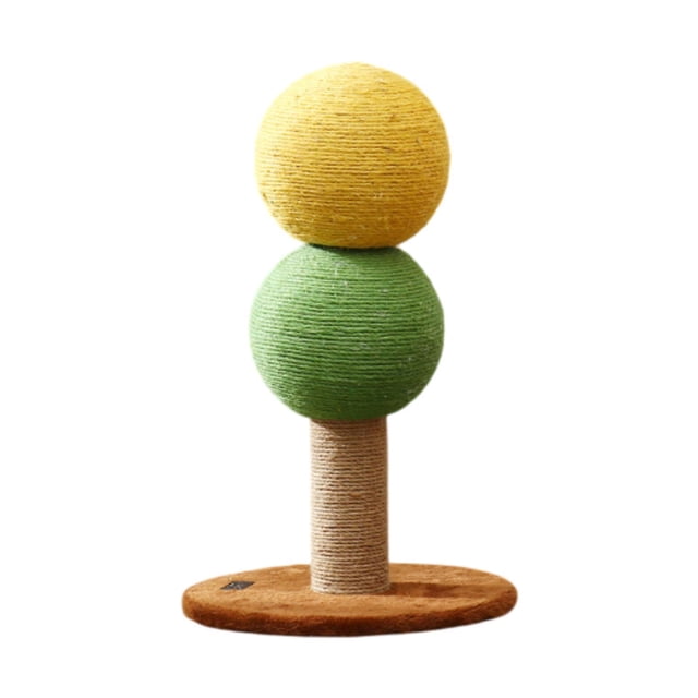 Cat Scratching después del marco de escalada Kitten Scratcher Pet Toy Pet Supplies para que los gatos se muelen las patas jugando dormido ndo Bola doble