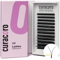 thumbnail image 1 of Extensiones de pestañas Curacoro YY - Abanicos 2D Volumen Pestañas C CC D Grosor del rizo 0,05 ~ 0,07 mm Longitud 9-15 mm Bandeja mixta Aspecto de volumen esponjoso completo Larga duración y fácil apl, 1 of 5