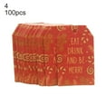thumbnail image 2 of 100 Pcs Eco-friendly Christmas Tags Unique Pattern Paper Hanging Gift Labels  Ornaments for Home, 2 of 9