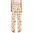 thumbnail image 3 of Dailycode Women's Pajama Pants Wide Leg Lounge Pj Bottoms With Pockets Cute Hand Paint Birds, 3 of 7