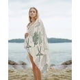thumbnail image 2 of Green Coastal Beach Towels Oversized Super Absorbent, Ocean Coral Starfish Seahorse Farmhouse Lightweight Bath Towel Quick Dry Sets For Bathroom/Pool/Rv Camping/Beach Play/Gym Room/Picnic 35"x70", 2 of 8