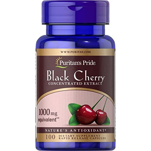 Black Cherry Extract 1000mg, 100 Count by Puritan's Pride (19373