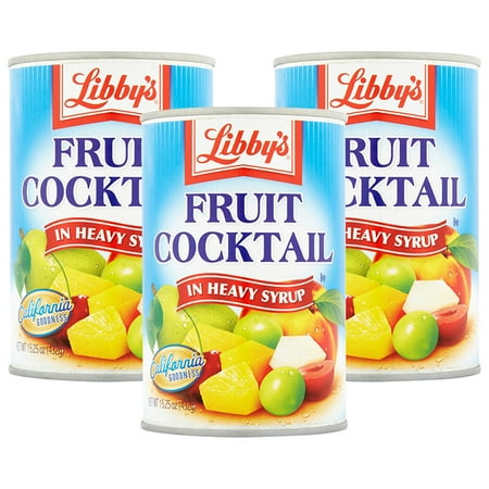 Pineapple Pear - (3 Pack) Libby's Fruit Cocktail in Heavy Syrup, 15.25 oz Can