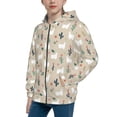 thumbnail image 2 of Naloa Cute Alpaca Teenage Zipper Hoodie, Long Sleeve Zip Up Hoodies Casual Jackets Tops for 7-12 Years-Medium, 2 of 6