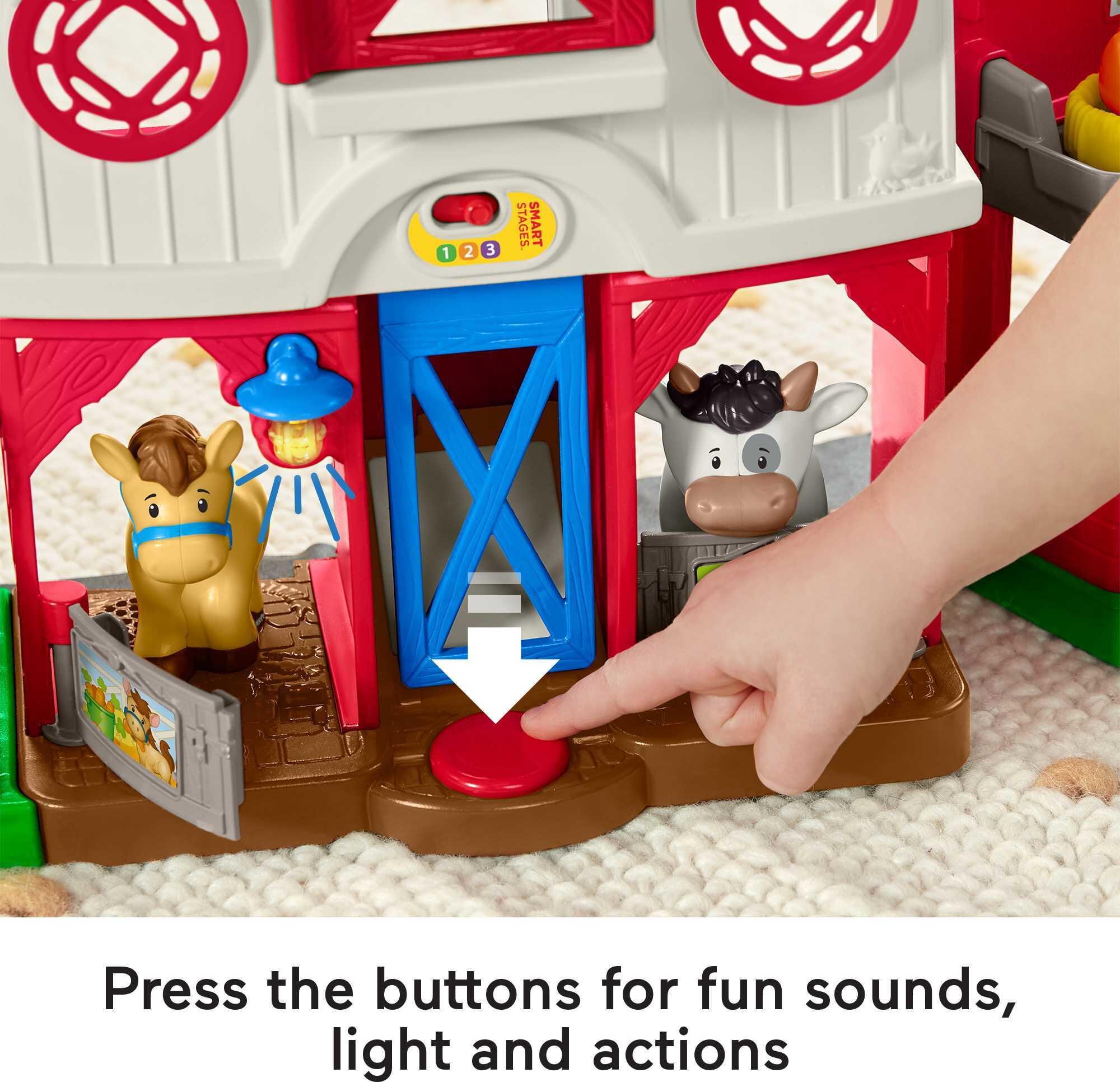 Details about   Fisher Price Little People Large Farm Barn Silo Animals Sounds Play Set 