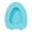 Blue, variant on Aihimol Soft Elongated Vinyl Toilet Seat with Comfort Foam Cushioning - Fits All Standard Size Fixtures - Easy to Install Home Bathroom Toilet Decor