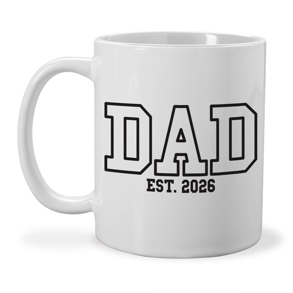 GiftsForYouNow Dad Est. 2026 Mug – First Father’s Day or New Dad Coffee Cup