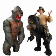 Vajra Gorilla Inflatable Costume Cartoon Puppet Stage Performance Props Funny And Funny Costumes Vajra Inflatable Costume,Height 59–74.8,Gorilla