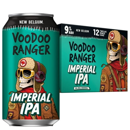 Voodoo Ranger Imperial IPA Craft Beer, 12 pack, 12 fl oz Cans, 9% ABV