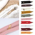 thumbnail image 4 of Handmade Sewing Handbag Accessories Zip Fastener PU Leather Zipper DIY Bag Hardware Bag Parts RED, 4 of 8