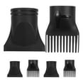 thumbnail image 1 of MOVTOTOP 6Pcs Professional Plastic Hair Dryer Nozzle Diffuser Hair Dryer Nozzle Comb Attachment Concentrator Replacement Blow Flat Hairdressing Salon Styling Tool for Home and Salon Use, 1 of 7