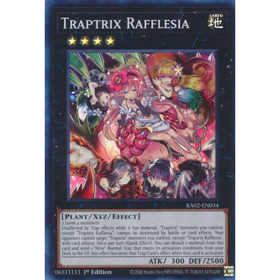 YuGiOh 25th Anniversary Rarity Collection II Super Rare Traptrix Rafflesia RA02-EN034