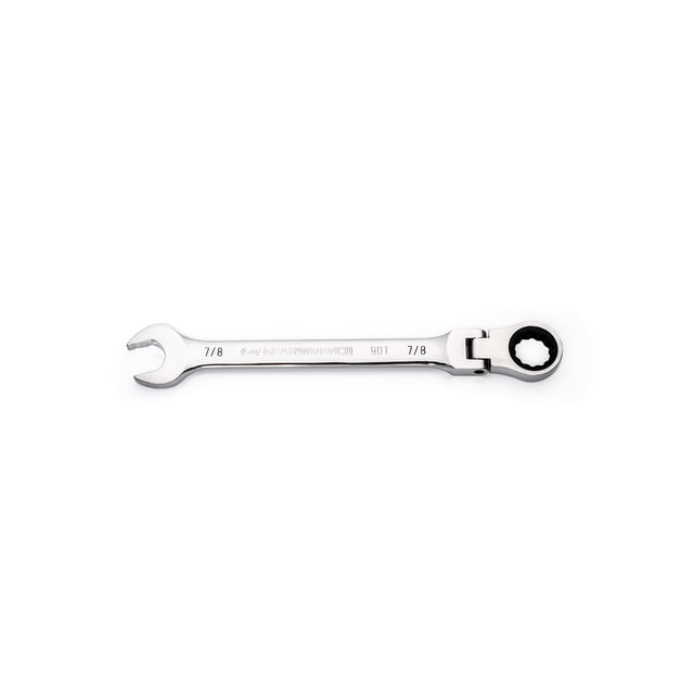 GEARWRENCH 7/8" 4 Degree Swing Arch 12 Point Flex Head Ratcheting Combination Wrench - 86751