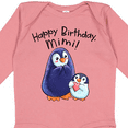 thumbnail image 4 of Inktastic Happy Birthday, Mimi- Cute Penguins Boys or Girls Long Sleeve Baby Bodysuit, 4 of 5