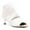 White, variant on Women Stylish Peep Toe Ankle Boots Low Kitten Heeled Back Zippers Short Booties Working Daily Casual Shoes Size 7 White