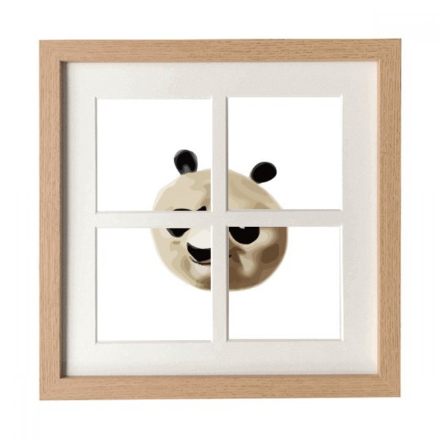 Grand Chat Panda Animal Chinois Cadre Adorable Affichage Mural Ou de Table 4 Ouvertures Photo
