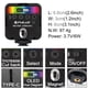 thumbnail image 3 of Luz LED RGB para cámara, 2500K-9000K, mini luz para video/fotografía con batería recargable integrada, regulable, portátil, para fotografía y vlogs, con accesorios magnéticos., 3 of 5