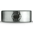 thumbnail image 2 of Tungsten Deer Hunter Hunting Elk Band Ring 8mm Men Women Comfort Fit Brushed Gray Flat Cut Black Polished, 2 of 4
