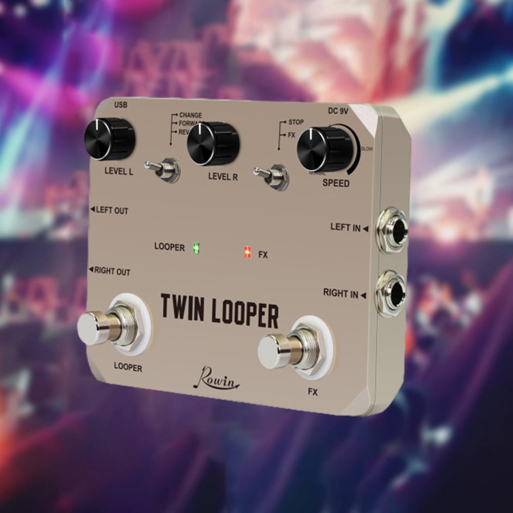 Rowin Looper Electric Guitar Effect Pedal Loop Station 11 Types TimeTrue Bypass