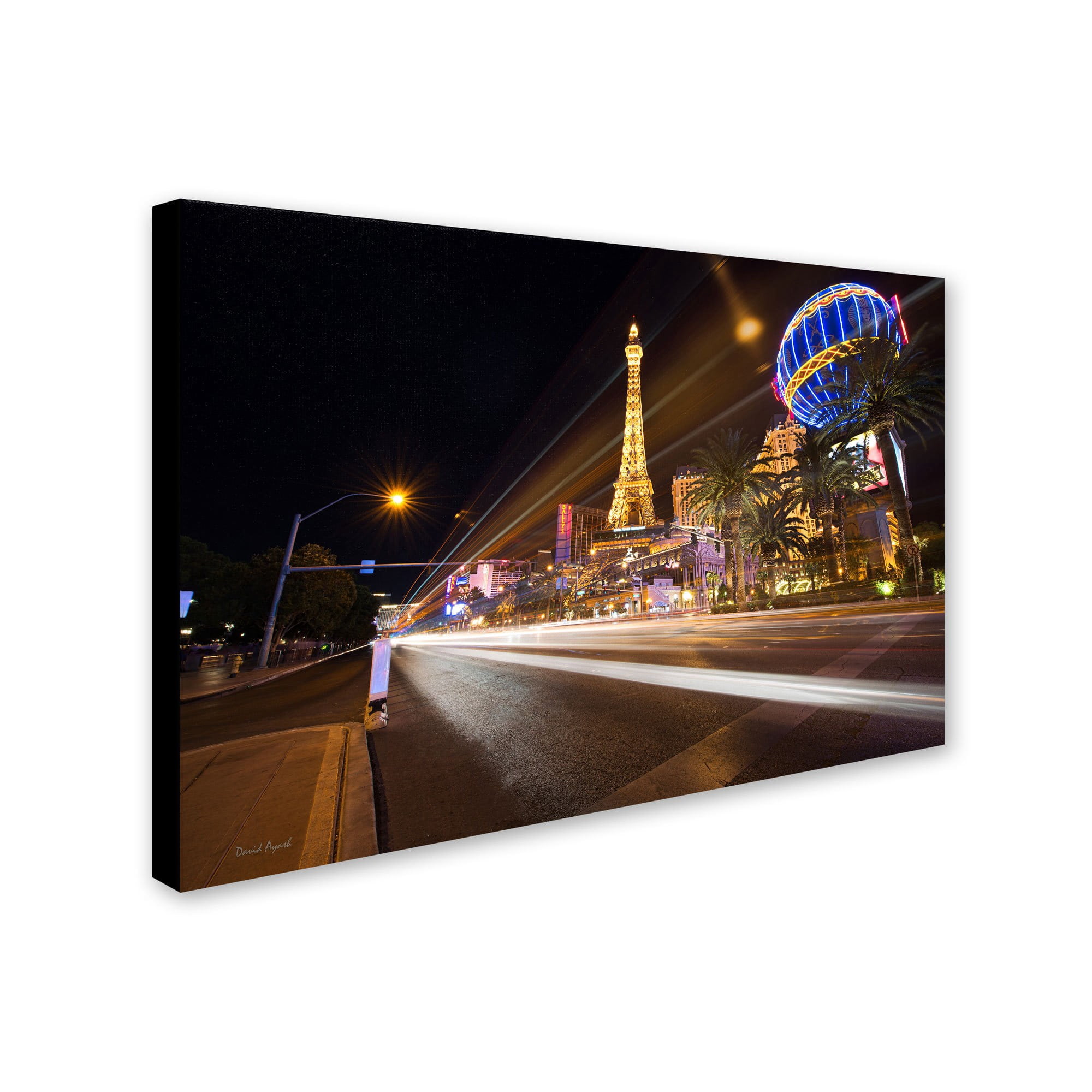 Trademark Fine Art "Las Vegas Blvd." Canvas Art by David Ayash
