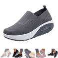 thumbnail image 1 of longantii Chaussures Orthopédiques pour Femmes Soutien de Voûte Antidérapantes à Enfiler Chaussures de Course Largeur Grand Maille Tricotée Extensible Chaussures de Randonnée Confortables Chaussures en Mousse 2026 Gris, 1 of 5