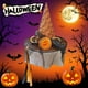 thumbnail image 1 of Sombrero de Calabaza para Fiestas, Sombrero de Bruja de Mago Negro Puntiagudo, Accesorios para El Cabello | Accesorio de Disfraz de Halloween para Mujeres y Niñas | Sombrero de Bruja Amarillo para Co, 1 of 7