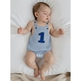 thumbnail image 6 of BemeyourBBs Infant Baby Boy Girl First Birthday Outfit  one-piece  Romper Overalls 1st Years Old Birthday Clothes Loose Fit Number Print Sleeveless Bodysuit Playsuit Jumpsuit, 6 of 9