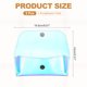 thumbnail image 2 of Funda para gafas de sol Uxcell, organizador de bolsa de gafas transparente, funda protectora de plástico claro para gafas de sol y gafas - 2 piezas (multicolor), 2 of 6