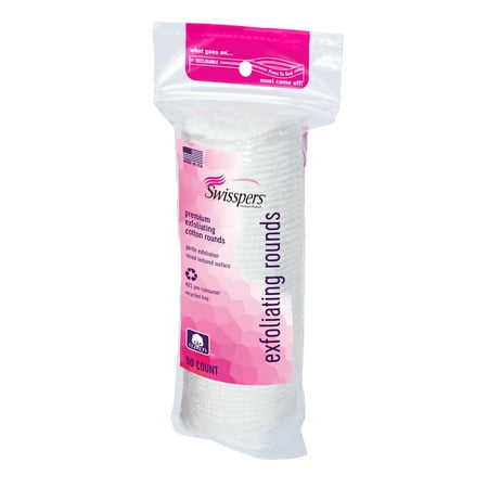 DISC Swisspers Exfoliating Cotton Rounds 50 ea