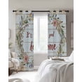 thumbnail image 4 of Vintage Spring Floral Kitchen Curtains Retro Summer Flower Cafe Short Curtains for Bathroom Blackout Window Curtain Grommet Small Window Treatment Tier Drapes for Bedroom Living Room 52"x45"x2, 4 of 9