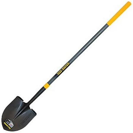 Professional Square Point Shovel Jackson Professional Tools 027-2584300 No. 2 Shovel Round Point Long Handle - 16 Gauge Blade, Black & Gray ()