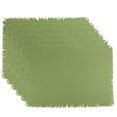thumbnail image 1 of Design Imports CAMZ10438 Set de Table à Franges Mi-Lourds Vert - Lot de 6, 1 of 1